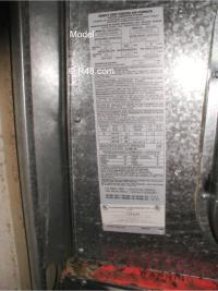 furnace model label