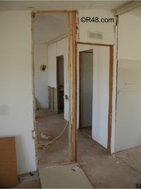 living room before renovation
